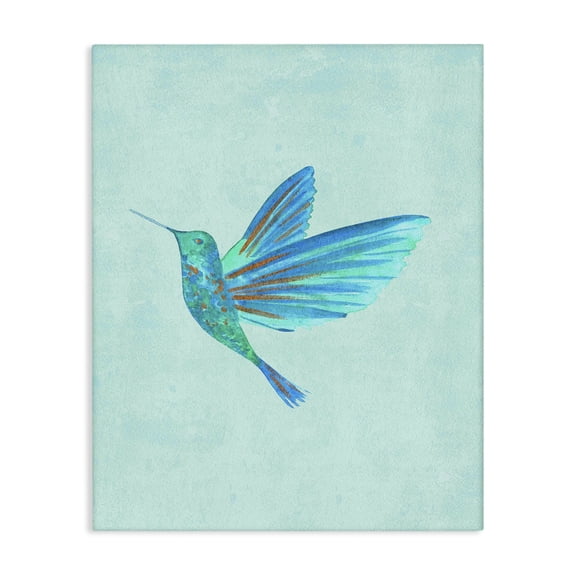 Stupell Industries Blue Hummingbird Simplicity Canvas Wall Art, design by Camila Juncos, 48 x 36