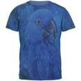 thumbnail image 1 of Blue Hyacinth Macaw Splatter Mens T Shirt Heather Royal LG, 1 of 1
