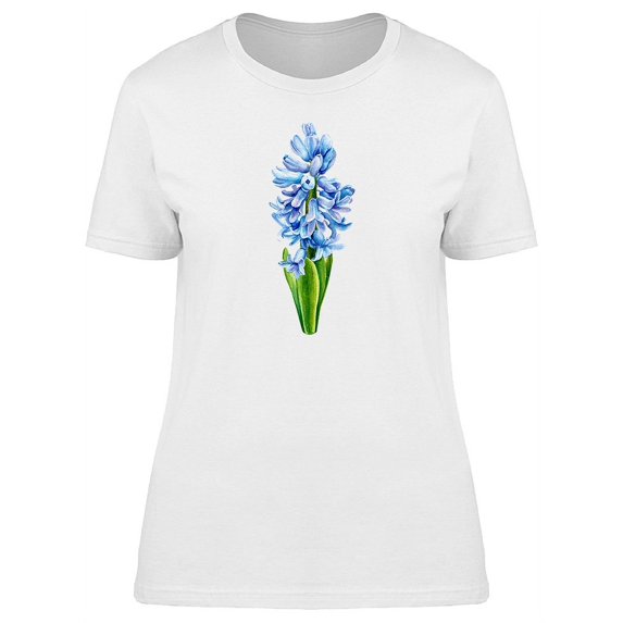 Blue Hyacinths T-Shirt Women -Image by Shutterstock, Female Small