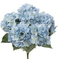 thumbnail image 1 of Blue Hydrangea Artificial Flowers Large Artificial Hydrangeas Silk Flowers for Home Decor Indoor Wedding Flowers Bouquets Faux Flowers Kitchen Centerpiece Table Decorations, 1 of 7