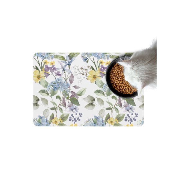 Blue Hydrangea Doormat Non Slip Diatomaceous Earth Door Mat Absorbent Quick Dry Soft Washable Entrance Rug for Bathroom Laundry Room 16"x24"