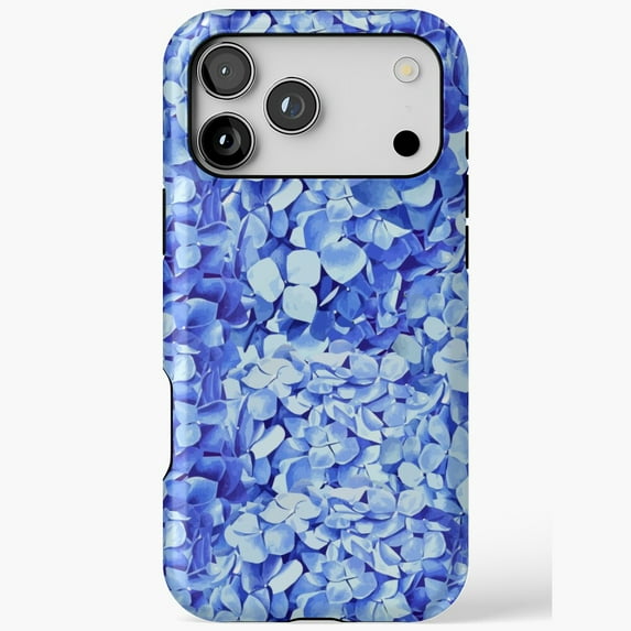 Blue Hydrangea Flower Floral Nature iPhone Case 17 through 11 Pro Max