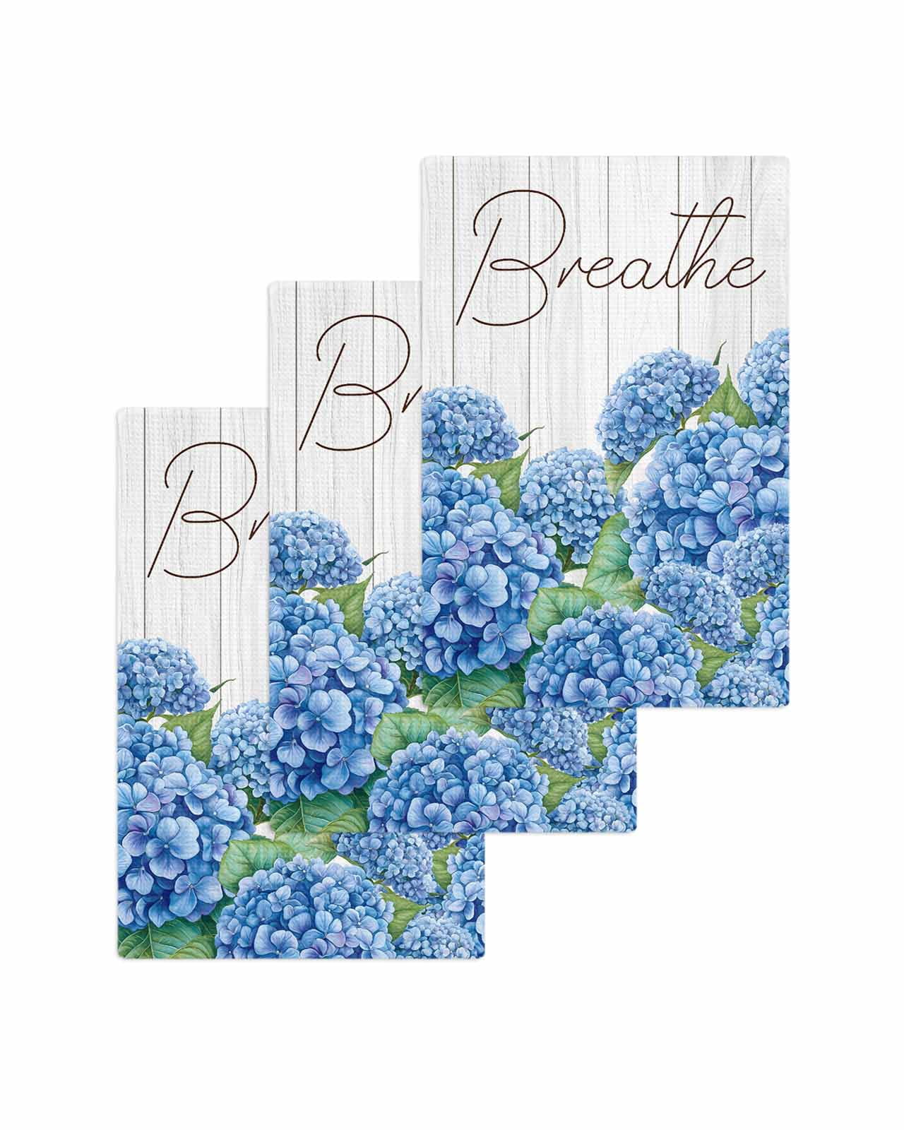 Creamy Gold Hydrangea Floral Bath Towel Bar - 22" Wide Handcrafted Metal Towel Holder With Hand-Painted Accents