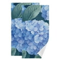thumbnail image 1 of Blue Hydrangeas Hand Towel Absorbent Bath Towels for Bathroom Sports Gym 28" x 14" Set of 2, 1 of 8