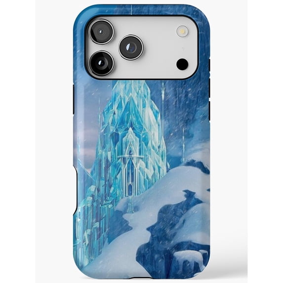 Shell Posster Blue Blue Ice Castle and Snowy Cliffs Tough Case for Apple iPhone ...