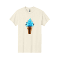 thumbnail image 1 of Blue-Ice-Cream-Cone Mens Graphic Tee, 100% Cotton, Casual Summer Wear BAA175, 1 of 2