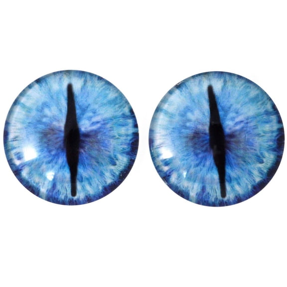 Blue Ice Dragon Glass Eyes