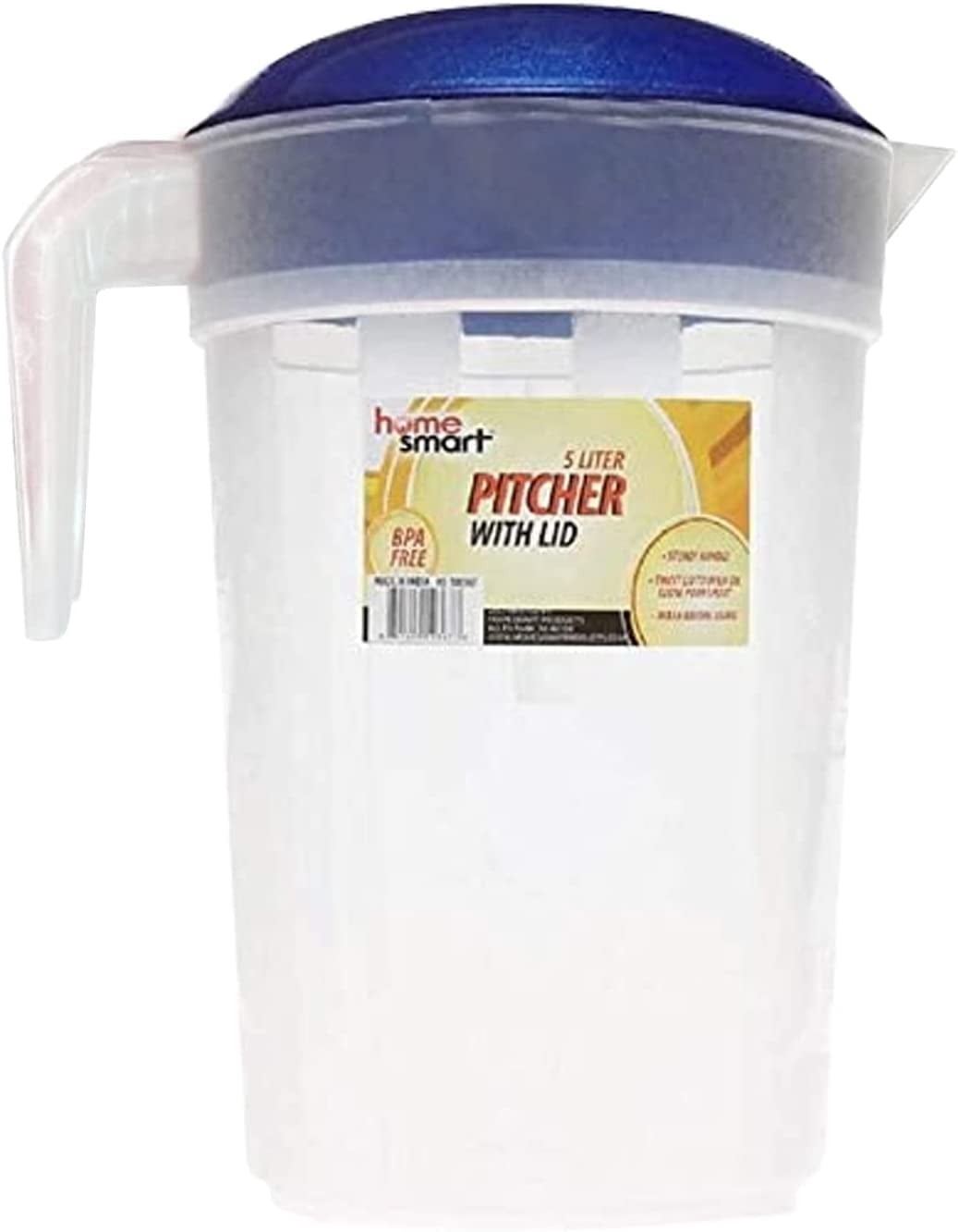 Water Pitcher, Tea Pitcher With Lid, 1.3 Gallon Pitcher, Drink ...