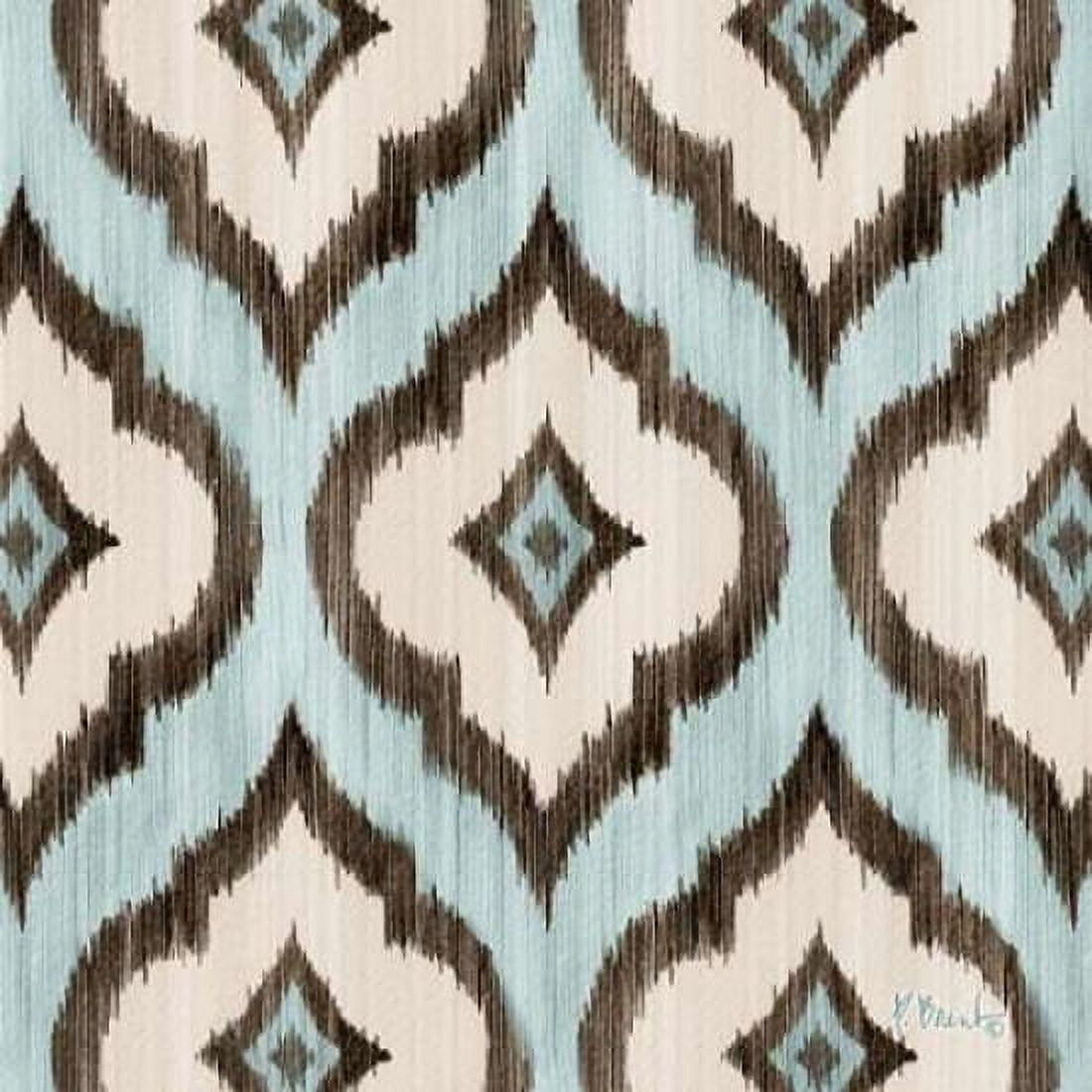 Blue Ikat I Canvas Art - Paul Brent (24 x 24)