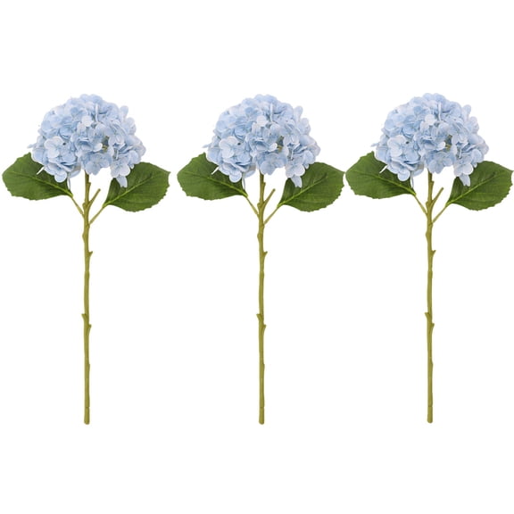 Blue Imitation Embroidered Hydrangea Bouquet for Home Decor, Summer Table Centerpiece, Vase Display, Artificial Flowers for Living Room, Wedding, Party Decoration