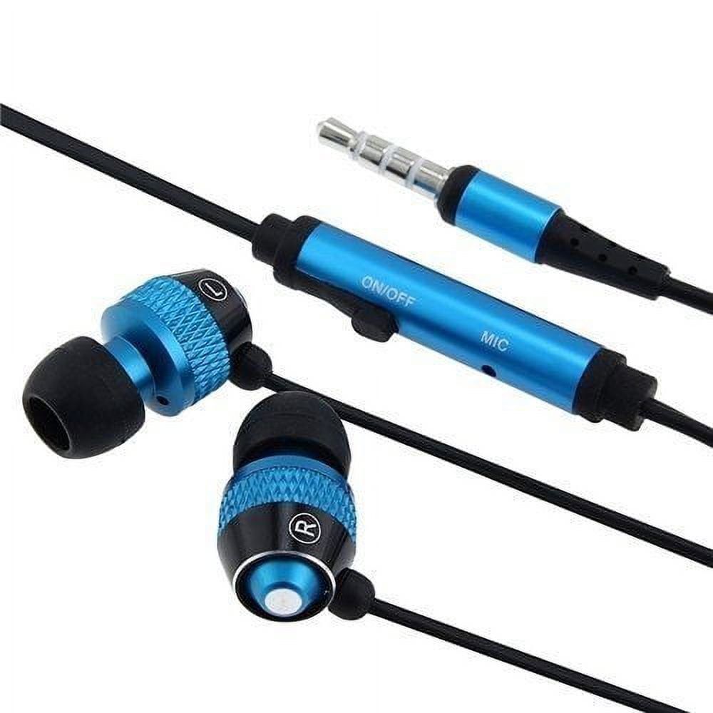 Blue In Ear Headphones with Mic for Cell Phones Liberia Ubuy