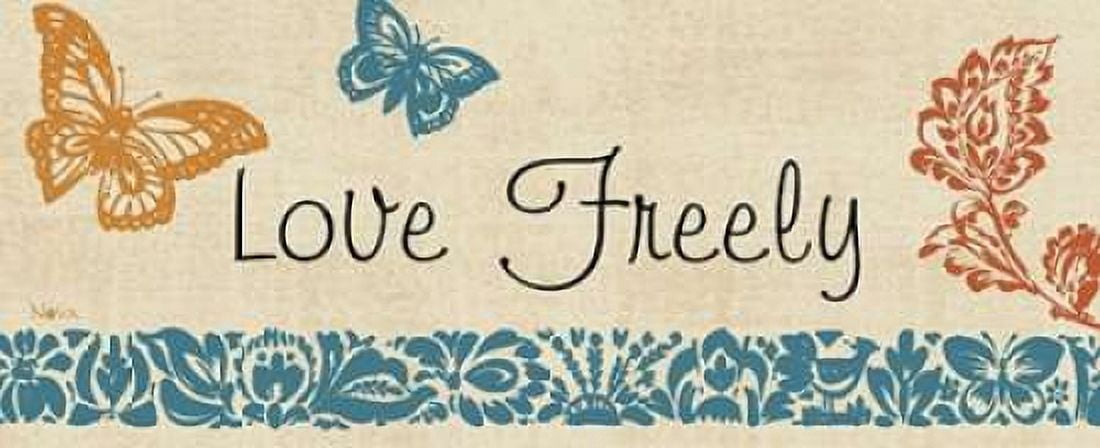 Blue Indigo Sentiment Panel II Canvas Art - Studio Nova (24 x 48)