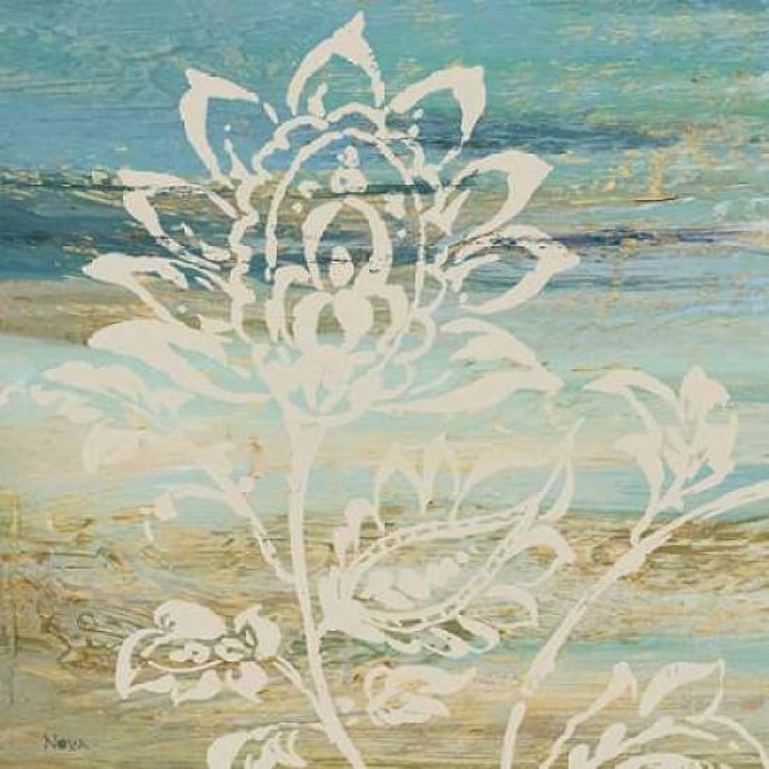 Blue Indigo with Lace I Canvas Art - Studio Nova (24 x 24)
