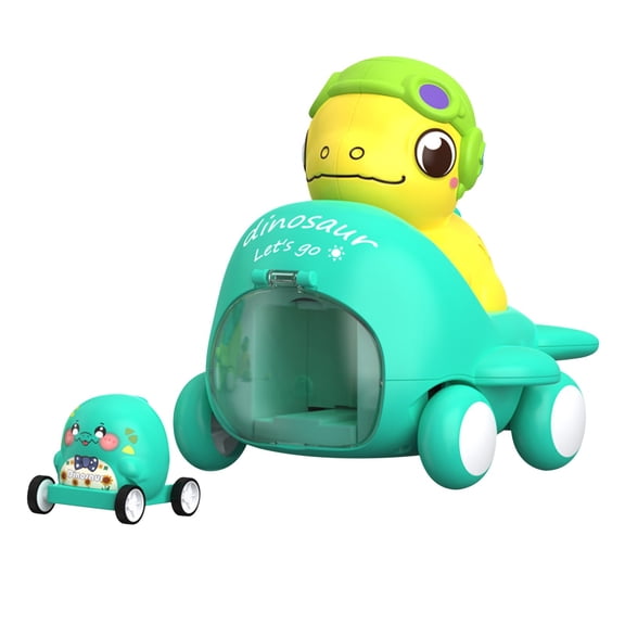 Blue Inertia Dinosaur Catapult Car Toy Mother Child Ejection Plane Vehicle Kids Cute Play Pet Fun