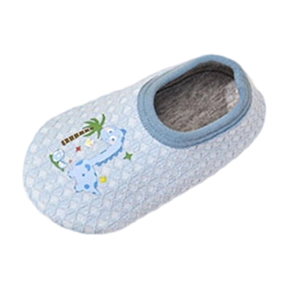 Blue Infant Girls Boys Soft Sole Anti-Slip Walking Shoes For Toddler Baby Nylon Spandex Floor Shoes