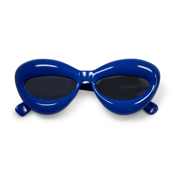 Blue Inflated Frame Sunglasses