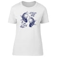 thumbnail image 1 of Blue Ink Koi  T-Shirt Men -Image by Shutterstock, Male Large, 1 of 2