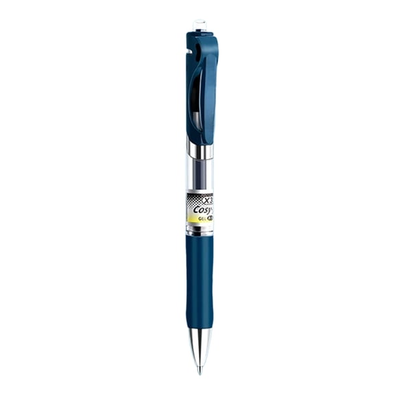 Blue Ink Pens,1PC Blue Ink Gel Pens,Push-Button Gel Pen 0.5mm,Exam Pen With Super Soft Grip Ball Point Pen Retractable Office Supplies,2ml.(Blue)