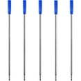 thumbnail image 1 of Blue Ink Refill Pack of 5, Replaceable Ballpoint Pen Refills, Medium Point Metal Refill (Blue), 1 of 10