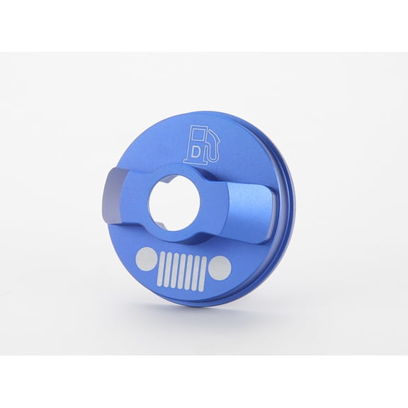 Blue-Inner Fuel Tank Cap for Jeep Wrangler JK, Alloy Oil Filler Tank Cover for Jeep Wrangler JK Unlimited, Rubicon Sahara 2 4-Door sanour