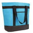 thumbnail image 1 of Blue Insulated Reusable Tote Bag for Grocery Shopping for Women/Men, Pizza/Food Delivery Bag to Keep Food Cold/Doordash/Grubub, Cooler Bags for Travel/Beach/Picnic, 1 of 13