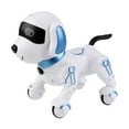 thumbnail image 1 of Blue Intelligent Remote Control Robotic Dog Toy Programmable Training Companion Performs Multiple Motions With Music Lights Educational Gift For Boys Girls, 1 of 9