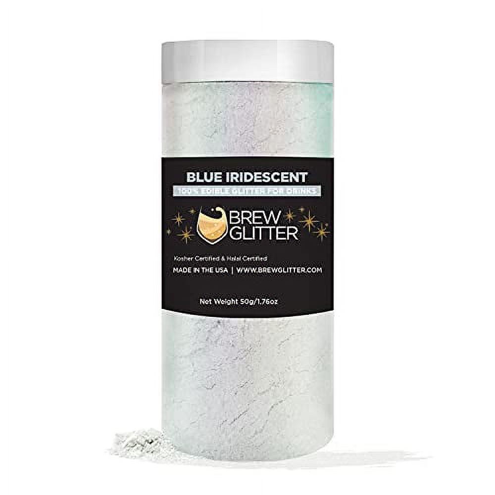 Blue Iridescent BREW GLITTER Edible Glitter For Drinks, Cocktails, Beer