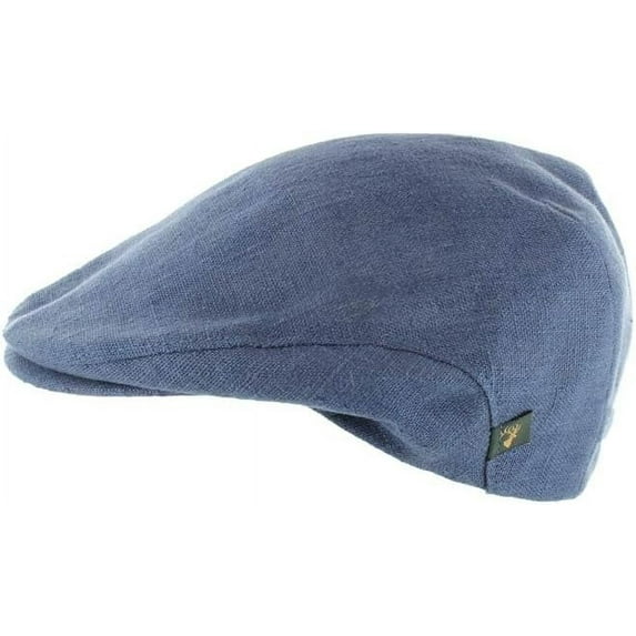Blue Irish Linen Hat For Men By Mucros Weavers, Size Small