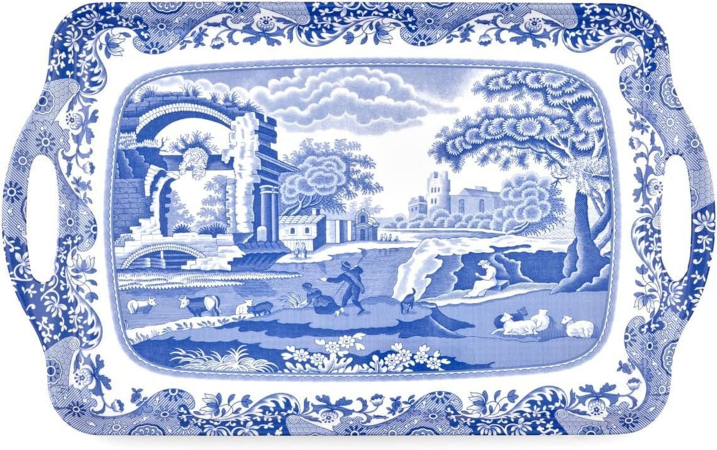 Spode Blue Italian Countryside Large Melamine Serving Tray