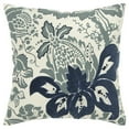 thumbnail image 1 of Blue & Ivory Flower Pod Down Filled Throw Pillow, 1 of 1