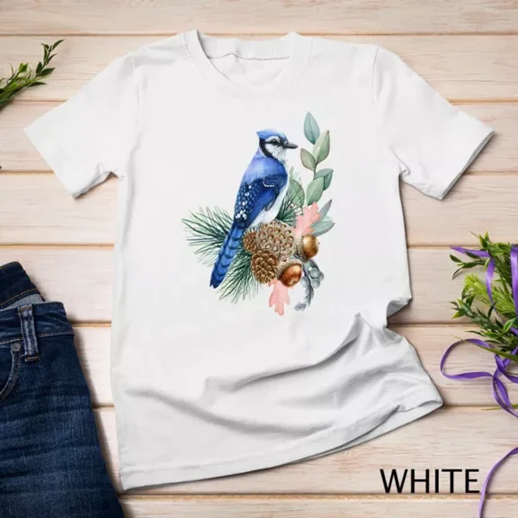 Blue Jay Bird Funny Cute Birds Animal Lover Graphic Unisex T-Shirt Unisex S-5Xl Hot Trending Shirt, Vintage Birthday Gift
