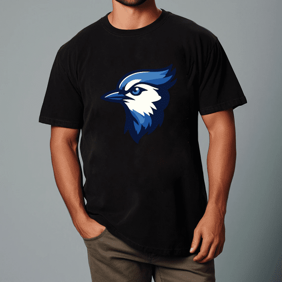 Blue Jay Bird Mascot Baseball Fan Spirit Team Pride Sports Unisex T-Shirt V11290, up to size 5XL