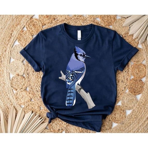 Blue Jay Bird Shirt: Nature Lover Gift, Birdwatching Tee All Size S-5Xl