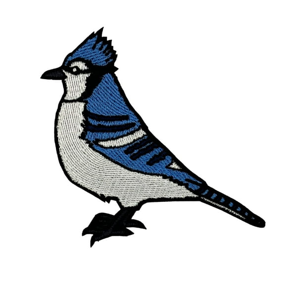 Blue Jay Embroidered Iron-on Patch | Clayton Jewelry Labs