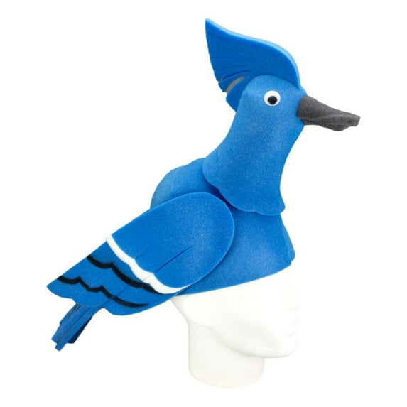 Blue Jay Hat - Tropical Bird Hat - Macaw Party Hat - Animal Costum Hat - Handmade Animal Hat - Blue Macaw Rio Hat