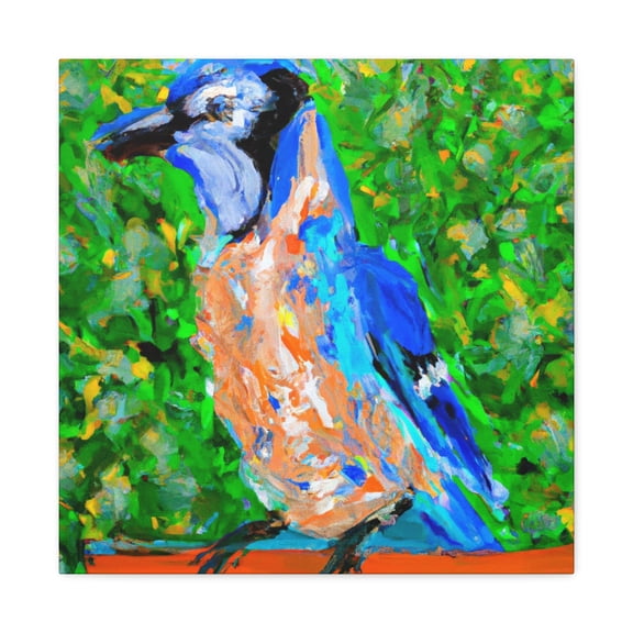 Blue Jay Impressions - Canvas