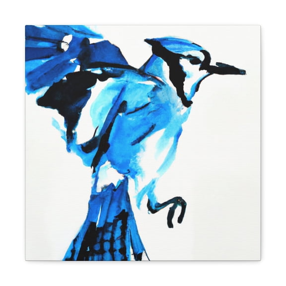 Blue Jay Minimalism. - Canvas