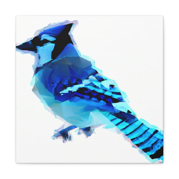 Blue Jay Reflection Art - Canvas