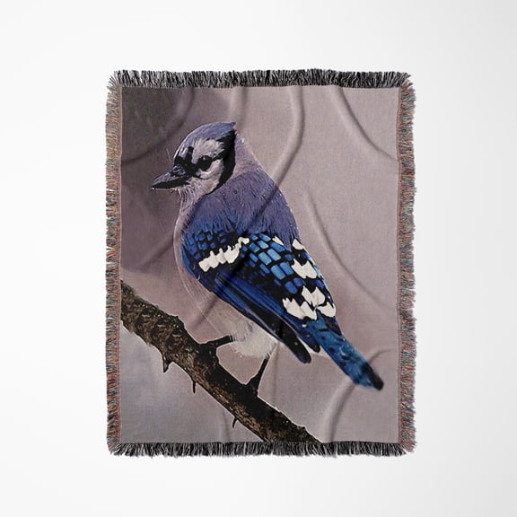 Blue Jay, Woven Blanket
