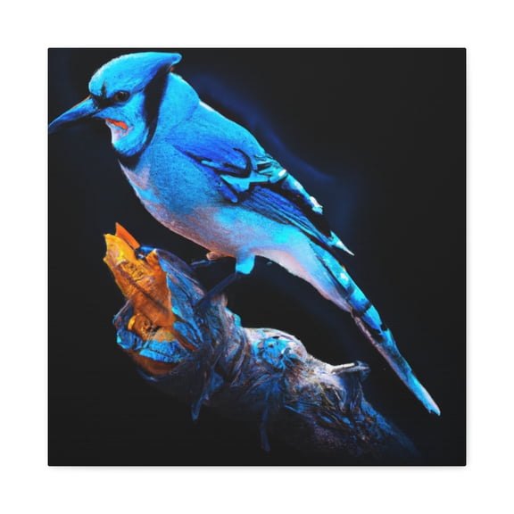 Blue Jay in Flight - Canvas