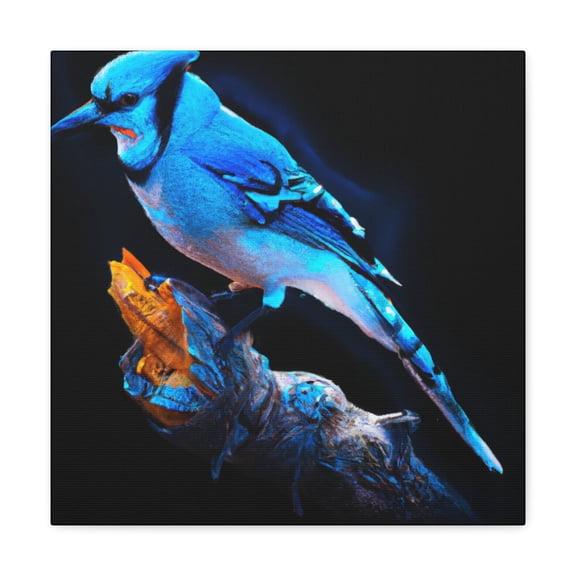 Blue Jay in Flight - Canvas