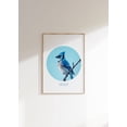 Soothing Blue Blue Jays Gaze Poster, Beach House, Calming Neutral, Ocean, Minimalist ...