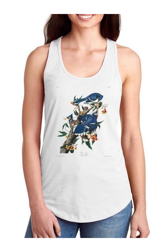 Blue Jays I Racerback Tank Women -John James Audubon Designs, Female x-Large