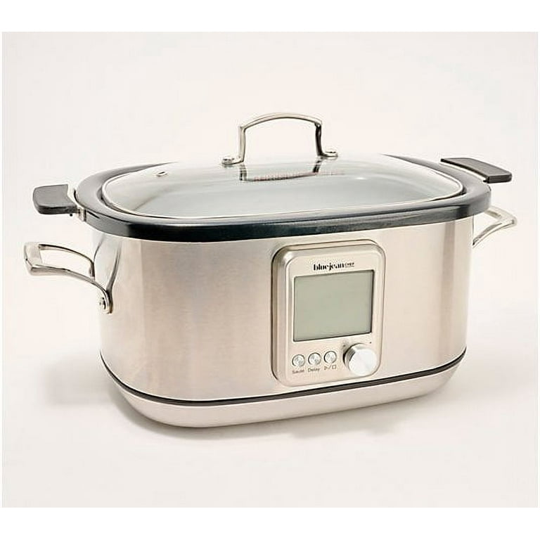 Crock-Pot 7qt One Touch Cook and Carry Slow Cooker - Blue - Yahoo