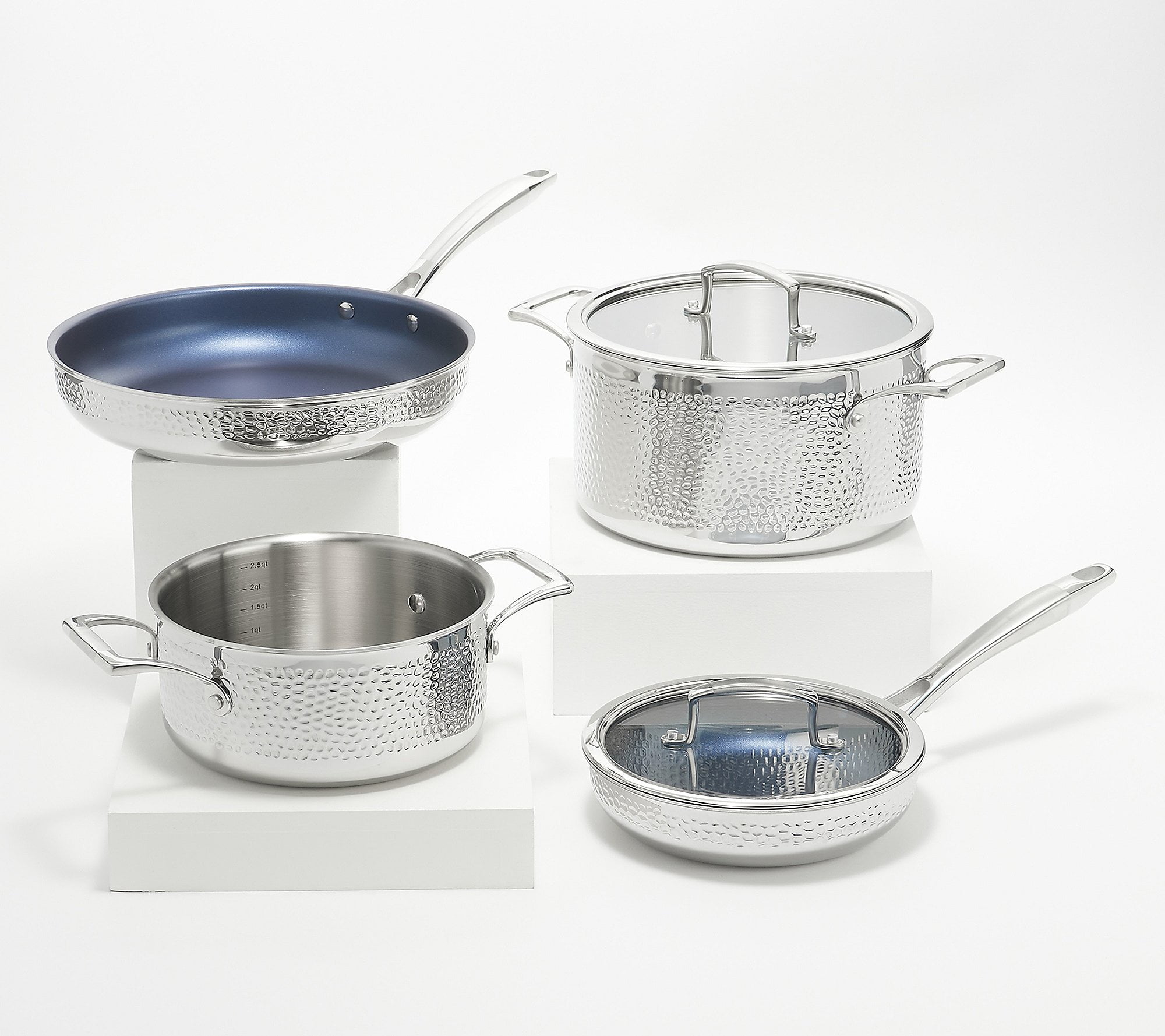  NutriChef 6-Piece Cookware Set Stainless Steel - 3