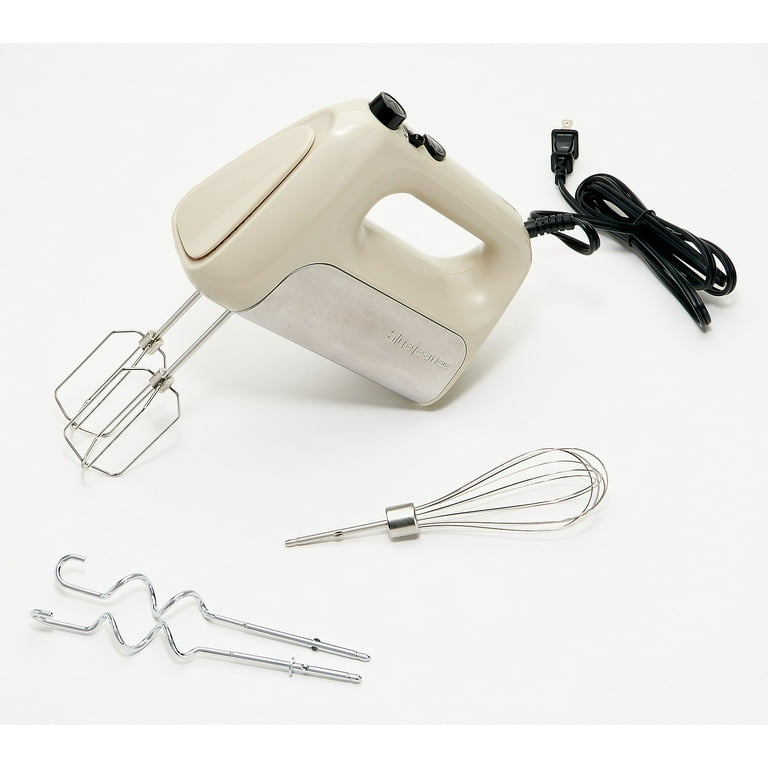 Blue Jean Chef Variable Speed Hand Mixer with Dough Hooks and