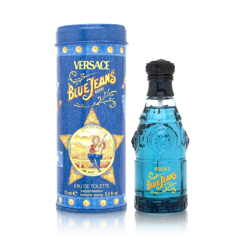 Blue Jeans by Versace for Men 2.5 oz Eau de Toilette Spray