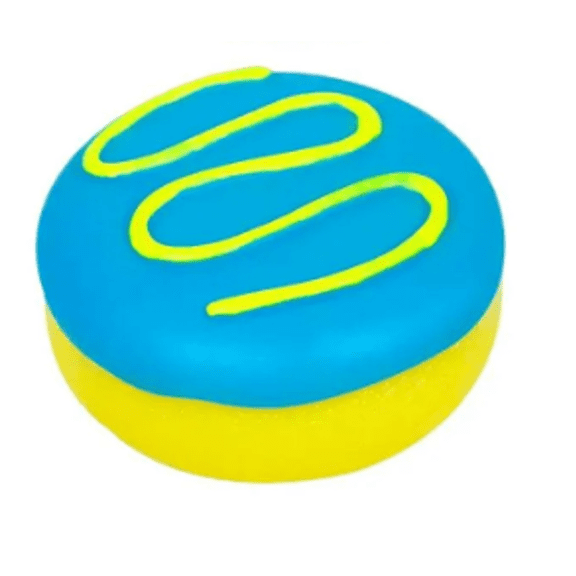 Blue Jelly Dohnut Squeeze Balls Portable Gift Stress Ball for Adults Anxiety Reduction Hand Therapy Sensory Fidget Tool