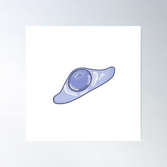 Blue Jelly Poster Wall Art, Modern Wall Decor For Living Room Bedroom, 16X16 UNFRAMED