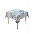 thumbnail image 1 of Blue Jellyfish Coastal Table Cloth, Waterproof Tablecloth for Square Tables, Beach Nautical Ocean Coral Seahorse Reusable Washable Fabric Table Cover for Restaurant Kitchen Dining Tables 60"x60", 1 of 9